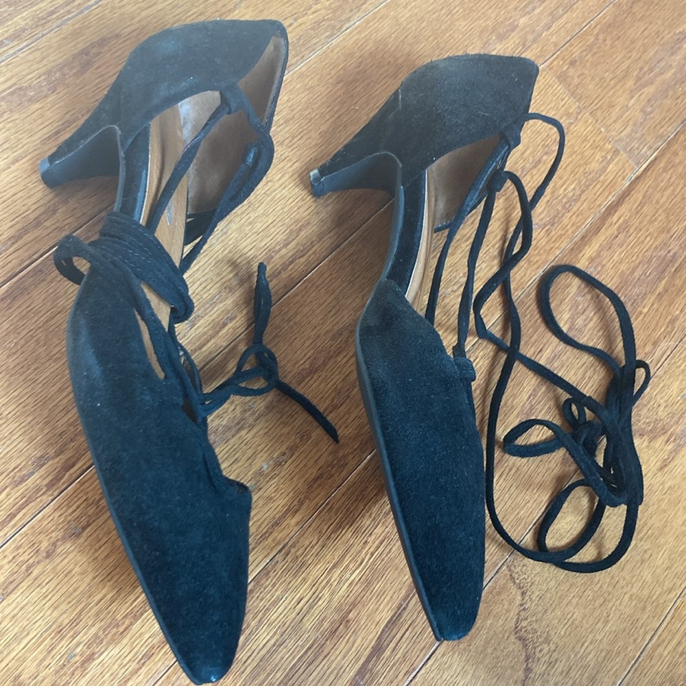 Jeffery Campbell FREE PEOPLE suede kitten heal’s